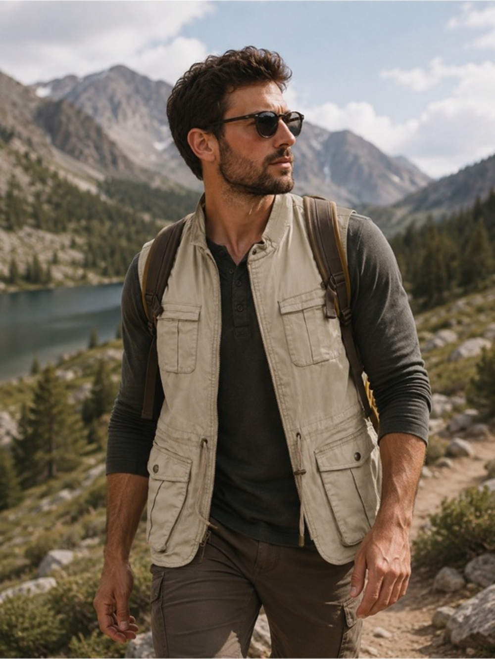 Gander Mountain Guide Series Utility Vest XL Gorpcore Outdoor Cabincore Cargo